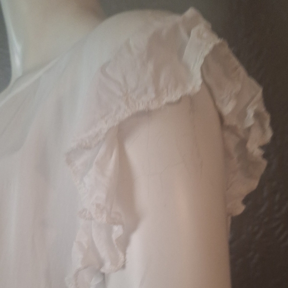 Wilfred  Women's White Ruffle Mini Dress Size M - Picture 5 of 12